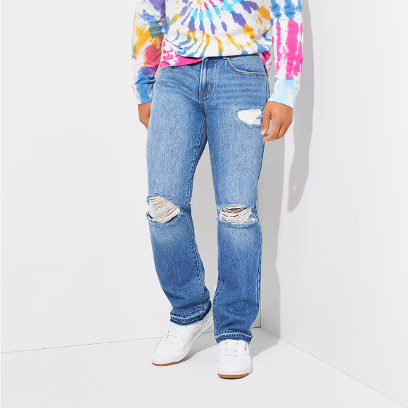 Arizona Mens Relaxed Straight Fit Jeans Color: Md Stone Destruct - Picture 3 of 3